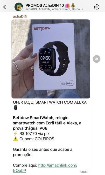 Oferta real do grupo